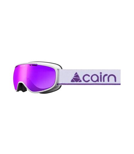 Masque de ski blanc/violet mixte cairn genius otg