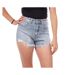 Short bleu femme monday premium strass-1