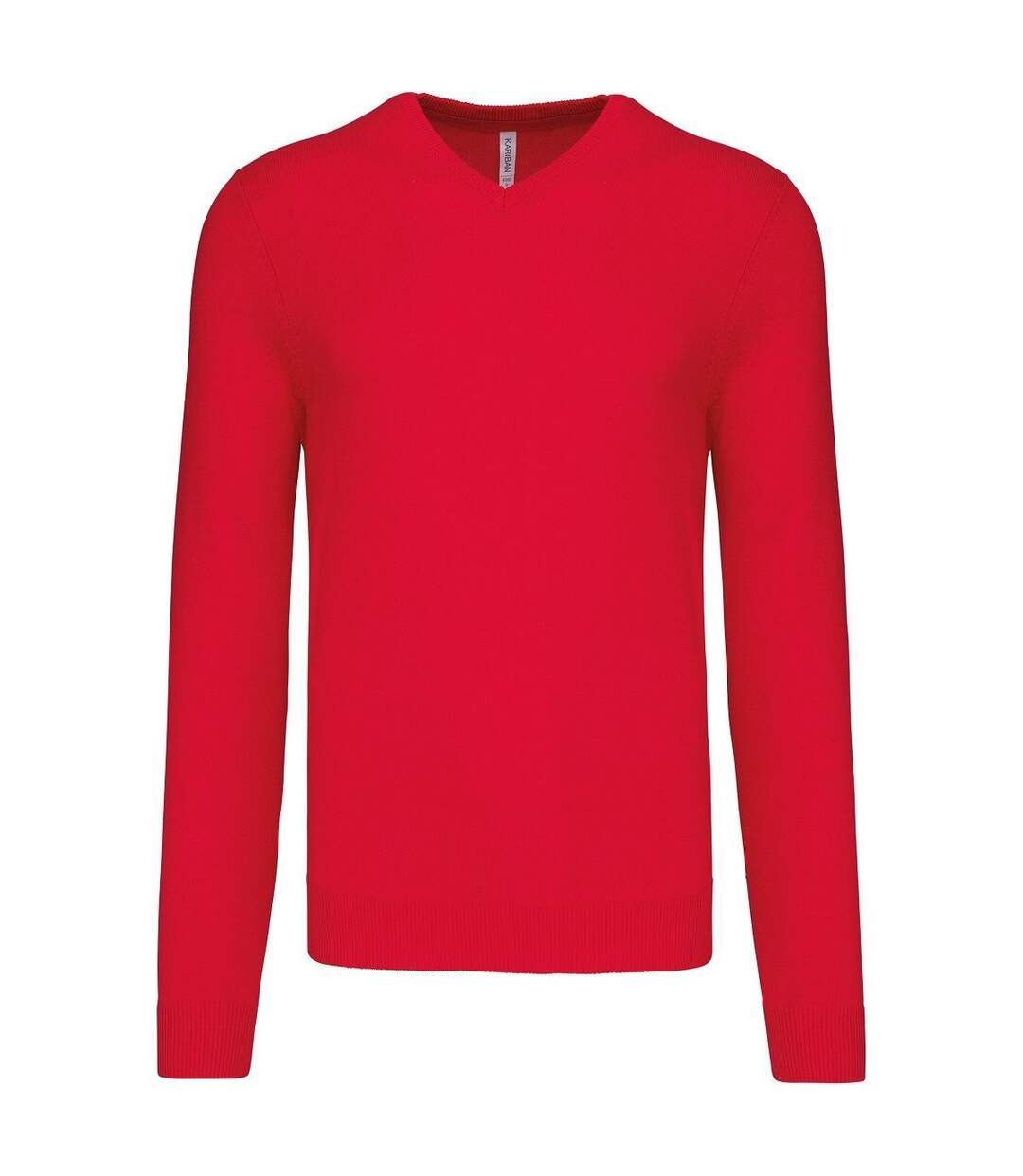 Pull col V homme - K965 - rouge