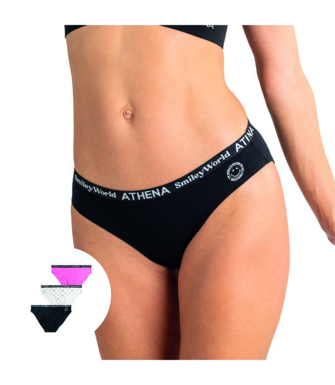 Lot de 3 culottes femme SmileyWorld® I Athena-1