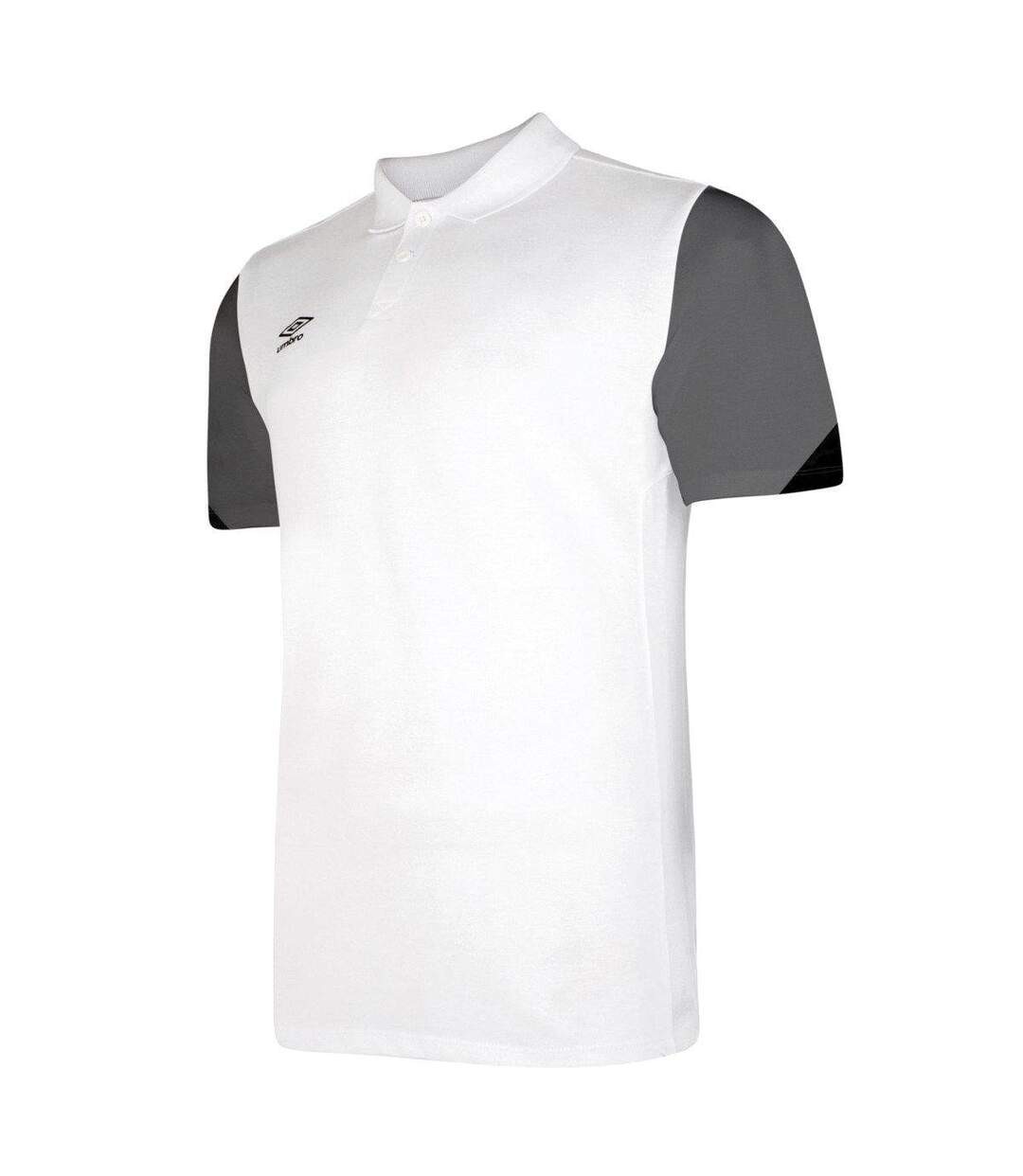 Mens total training polo shirt black/white/carbon Umbro-1