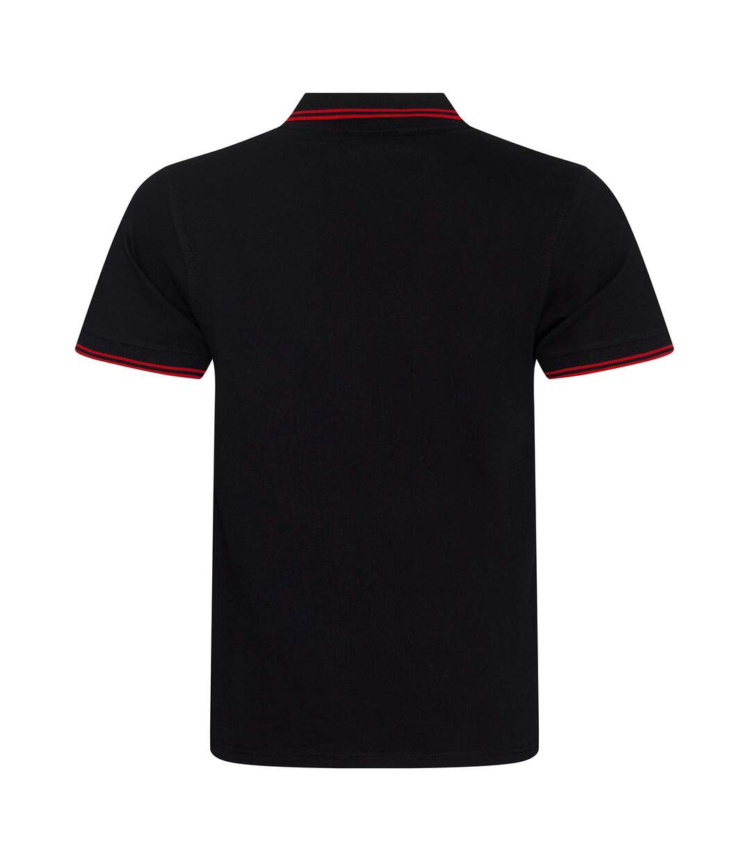 AWDis Polo à pointe en stretch pour hommes (Noir / rouge) - UTRW6081