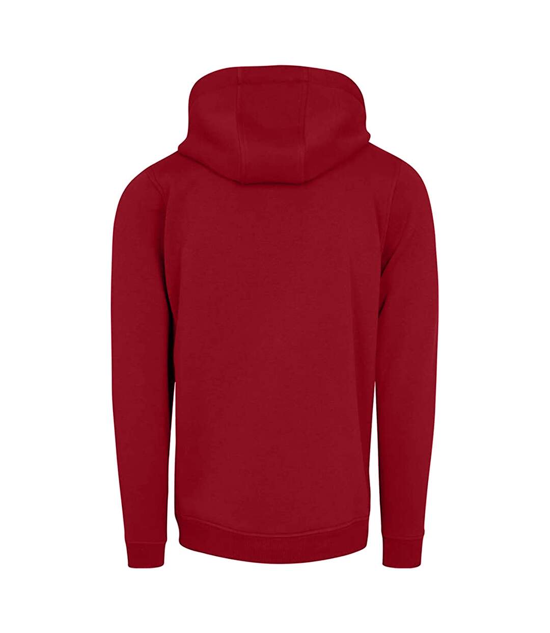 Mens heavy pullover hoodie ruby red Build Your Brand