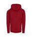 Build Your Brand Mens Heavy Pullover Hoodie (Ruby Red)
