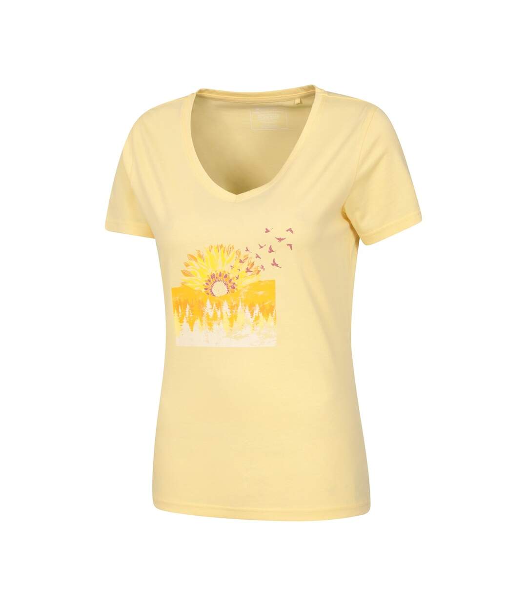 T-shirt femme jaune Mountain Warehouse-2