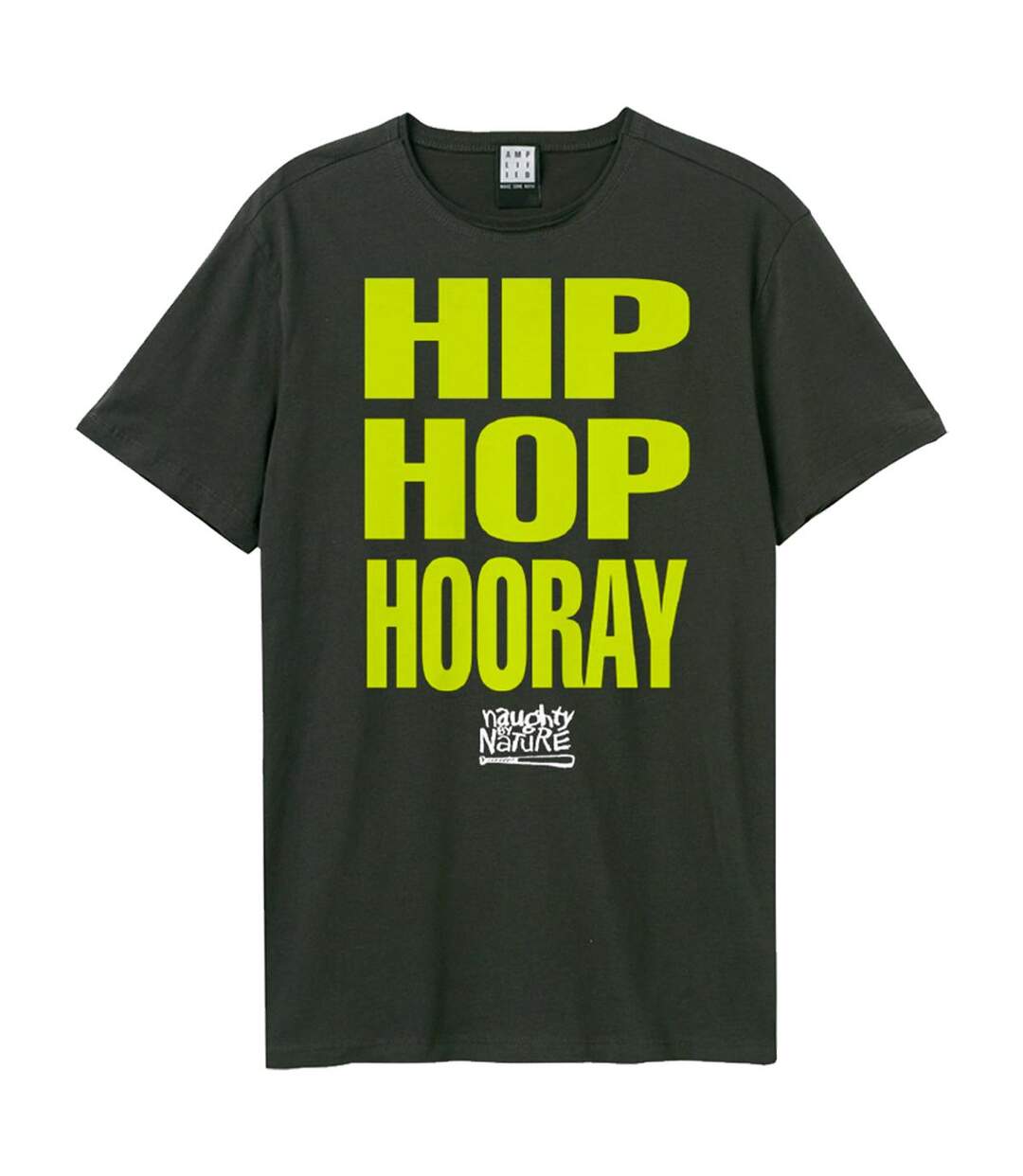 Mens hip hop hooray naughty by nature t-shirt charcoal Amplified-1