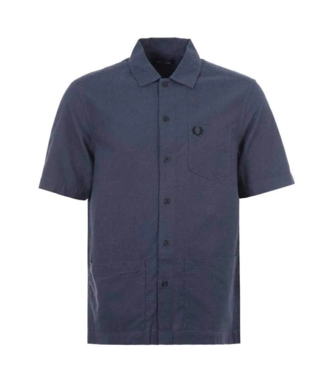 Chemise Homme Bleu Marine Français Fred Perry-1
