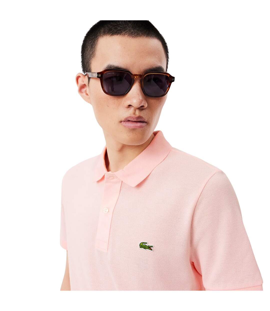 Polo l.12.12 homme rose clair Lacoste-3