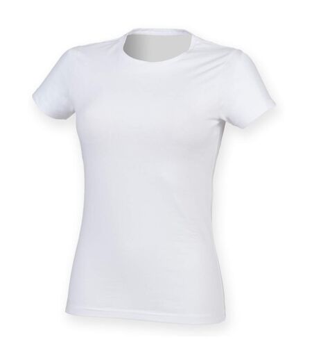 Feel good t-shirt étirable à manches courtes femme blanc Skinni Fit