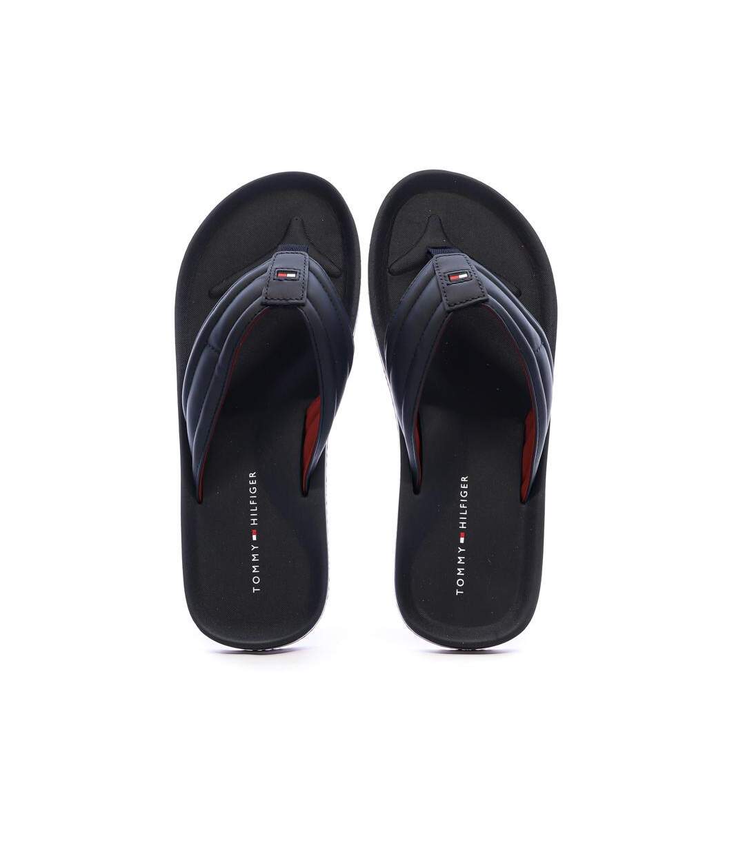 Tongs bleu marine homme tommy hilfiger padded-2