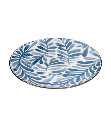 Lot de 6 Assiettes à Dessert Umami Feuille 19cm Bleu