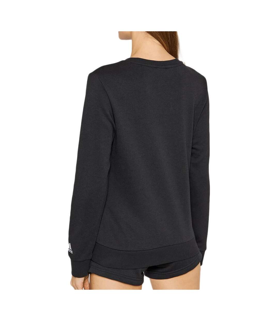 Sweat noir femme adidas lin-2