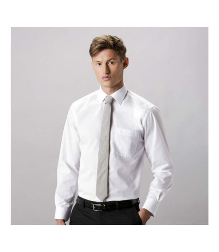Kustom Kit Mens Long Sleeve Business Shirt (White)