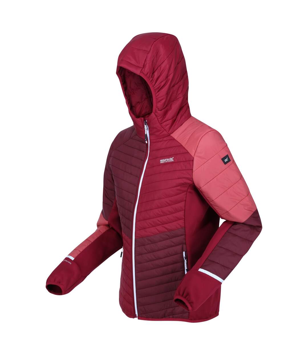 Veste à capuche trutton femme bordeaux / rouge foncé Regatta-3