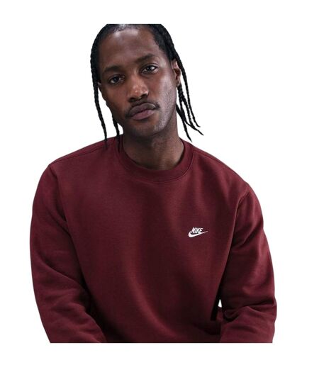 Sweat Motif/style Logo Club Homme Bordeaux Nike