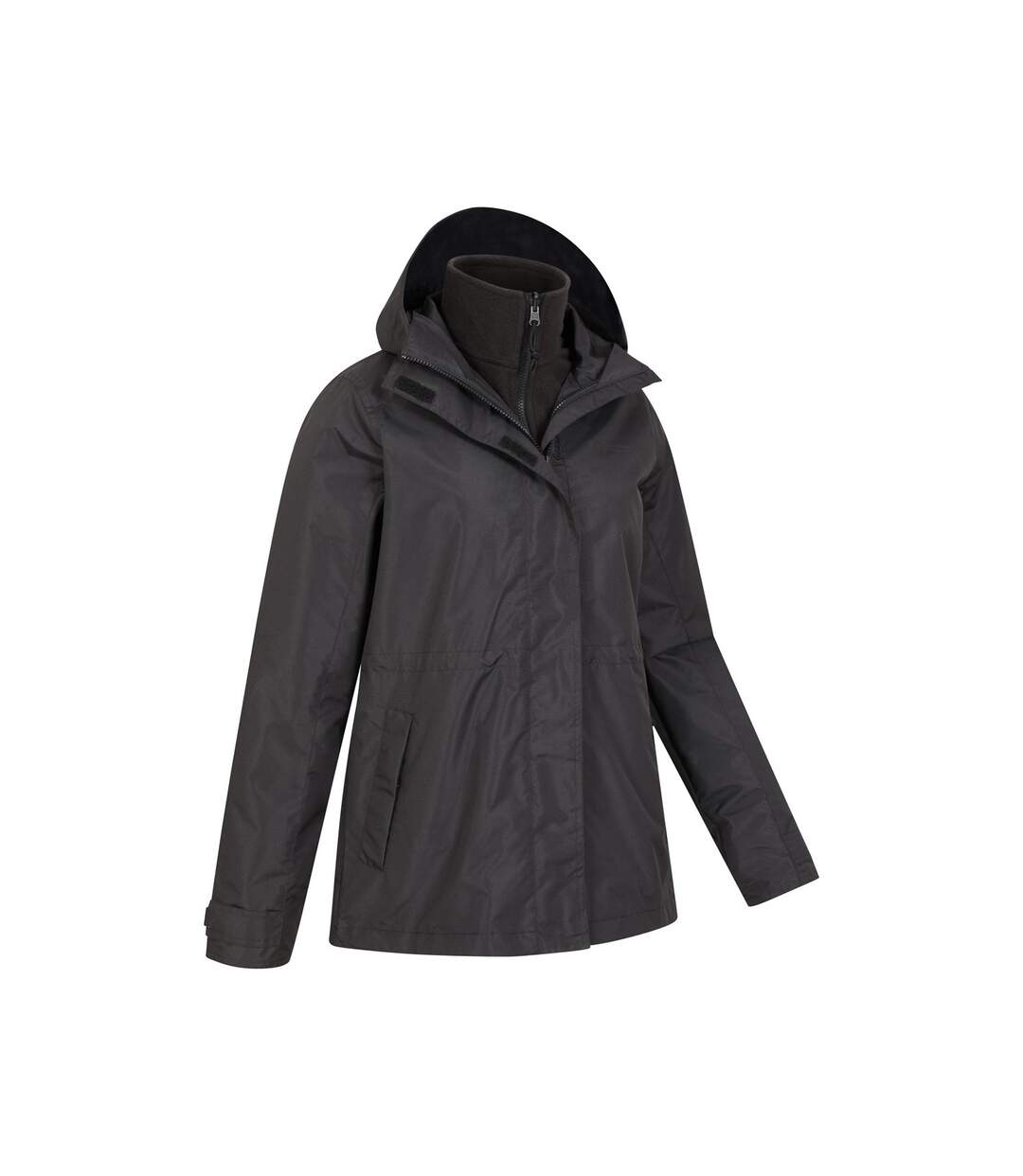 Womens/ladies Fell Ii 3 In 1 Jacket Black Mountain Warehouse-4