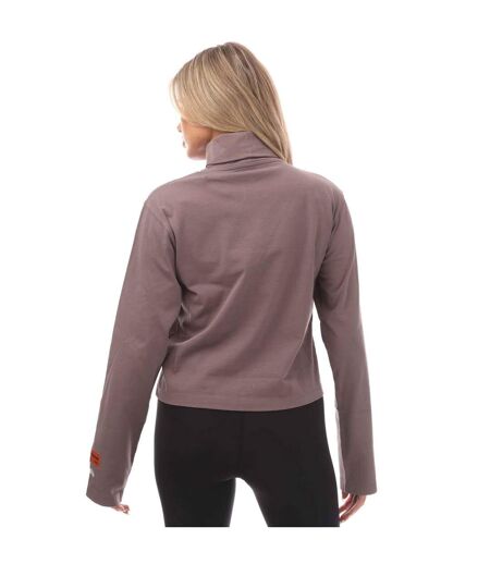 T-shirt Manches Longues Femme Gris-blanc Heron Preston
