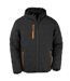 Result Genuine Recycled Mens Compass Padded Winter Jacket (Black/Orange) - UTBC4959