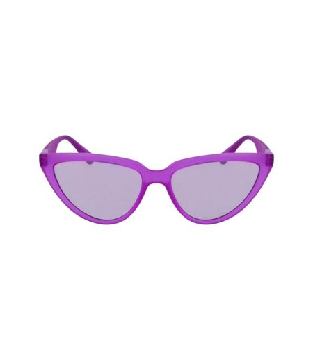 Lunettes De Soleil Motif/style Œil De Chat Jeans Femme Taille Unique Lilas Calvin Klein
