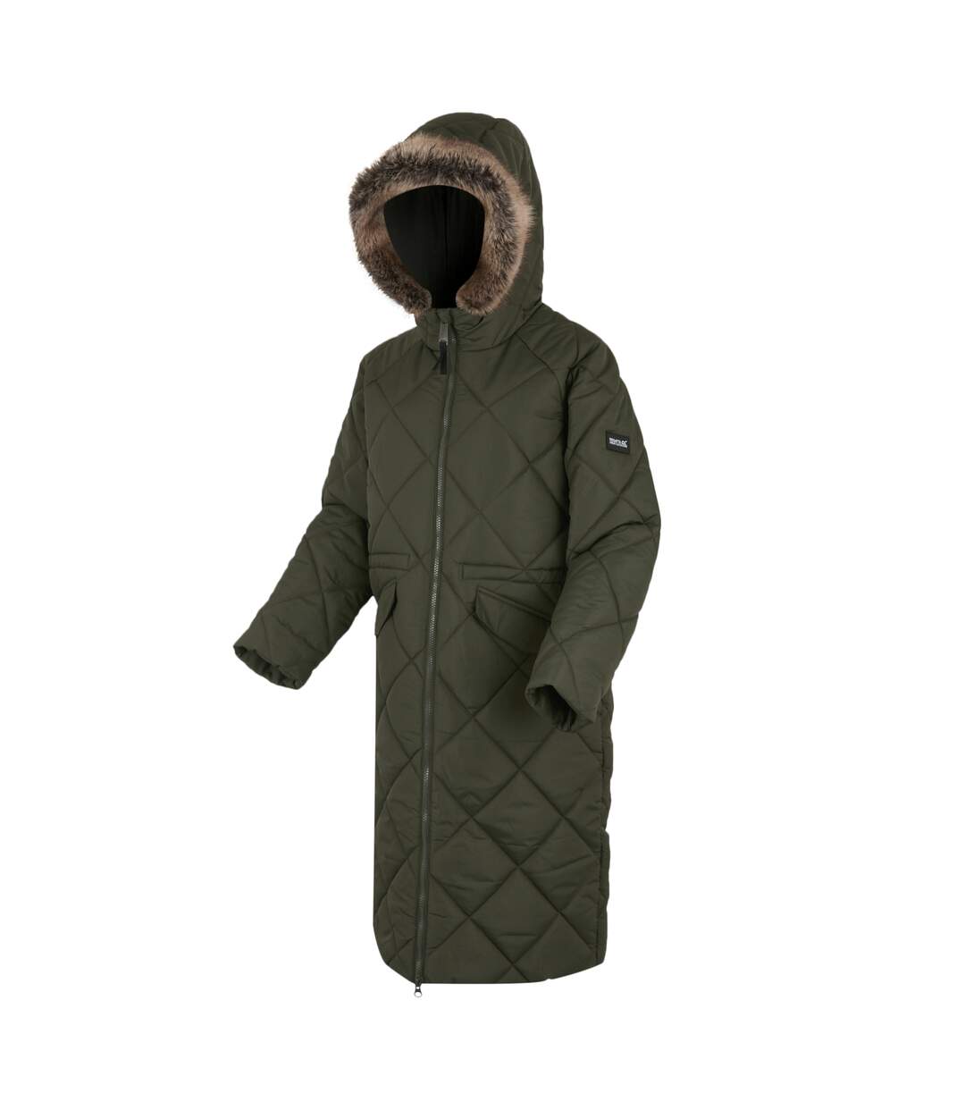 Doudoune Matelassée Freyla Femme Kaki Foncé Regatta-4