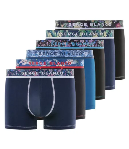 Lot de 6 boxers homme ceinture sublimation Serge Blanco Serge Blanco