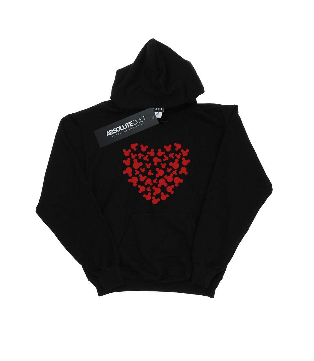 Disney - Sweat à capuche MICKEY MOUSE HEART SILHOUETTE - Femme (Noir) - UTBI10620-1