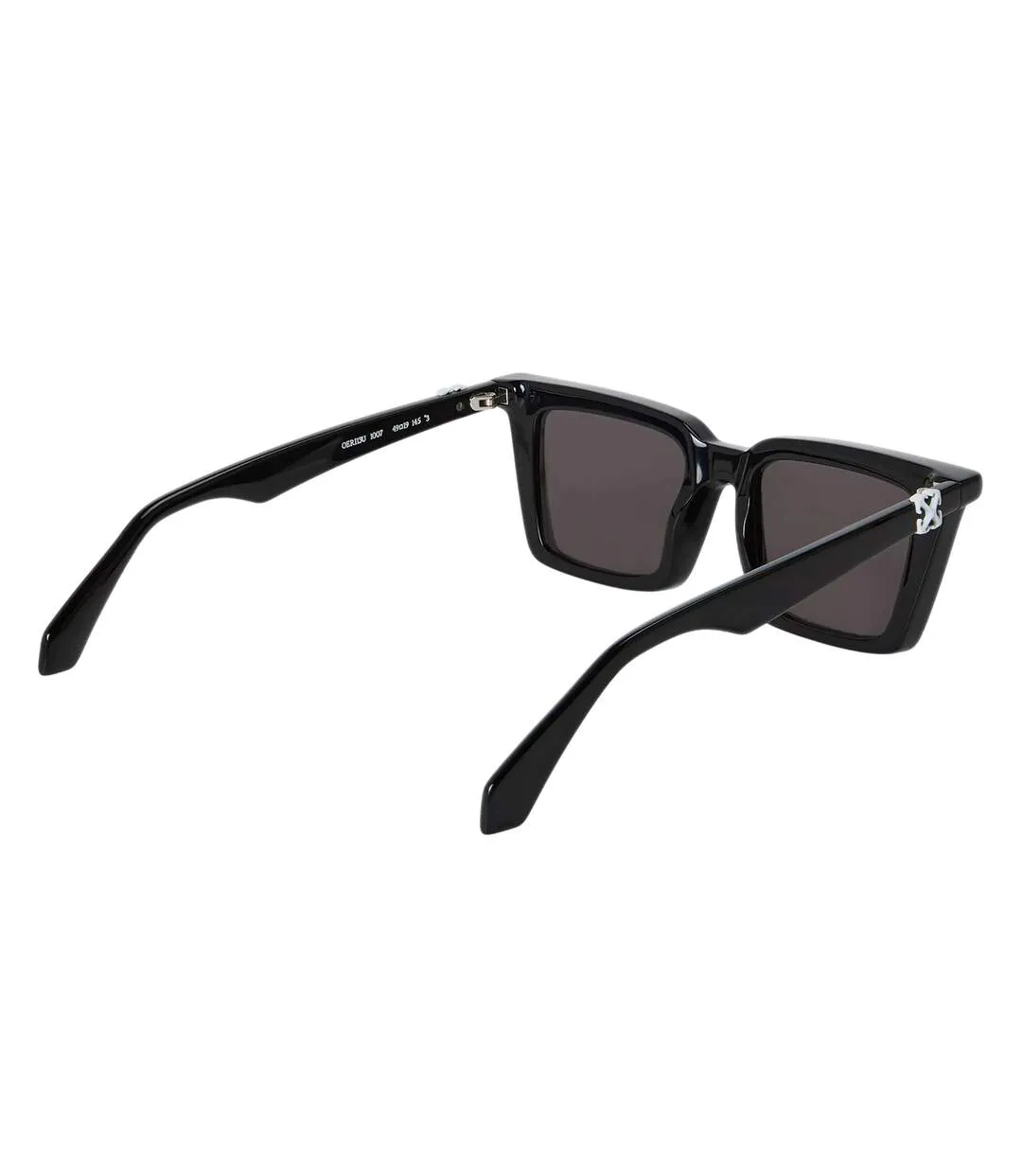 Womens/ladies Dalton Square Sunglasses One Size Black Dark Grey Off White-2