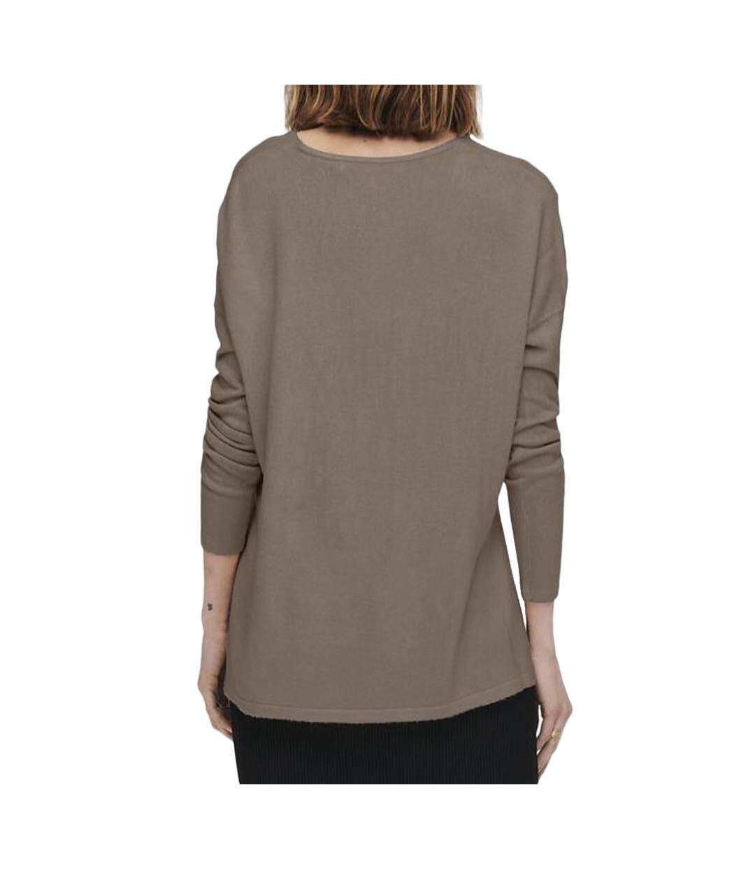 Pull en Maille Marron Femme Only Lamalia - M