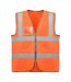 Gilet Haute Visibilité Polux Adulte Orange Fluo Roly Workwear-1