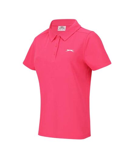 Polo Motif/style Logo Femme Rose Vif Slazenger