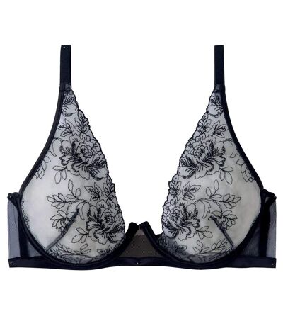 Soutien-gorge corbeille noir Splash