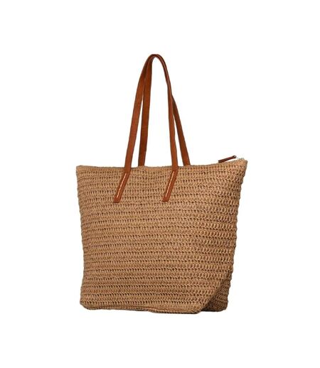 Sac à main beige en paille femme roxy in the tropics - taille unique