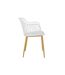 Lot de 4 Fauteuils Design Malaga 80cm Blanc