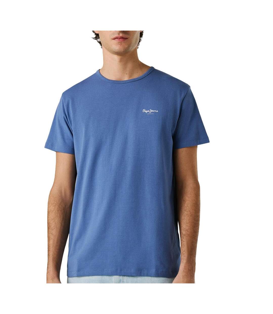 T-Shirt marine homme pepe jeans originalss-1