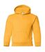 Sweat à capuche unisexe jaune foncé Gildan-1