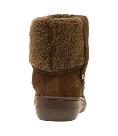 Womens/ladies Sugar Mint Suede Ankle Winter Boot Tribal Brown Rocket Dog