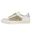 Womens/ladies D Emmeleny Trainers Optic White Light Gold Geox-3