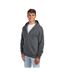 Unisex Adult Nublend Full Zip Hoodie Black Heather Jerzees-4
