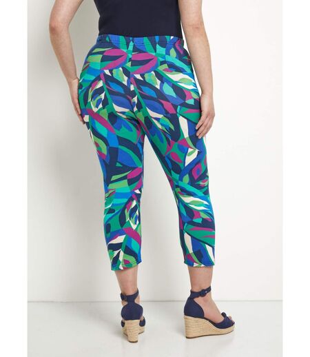 Legging court taille élastiquée extensible