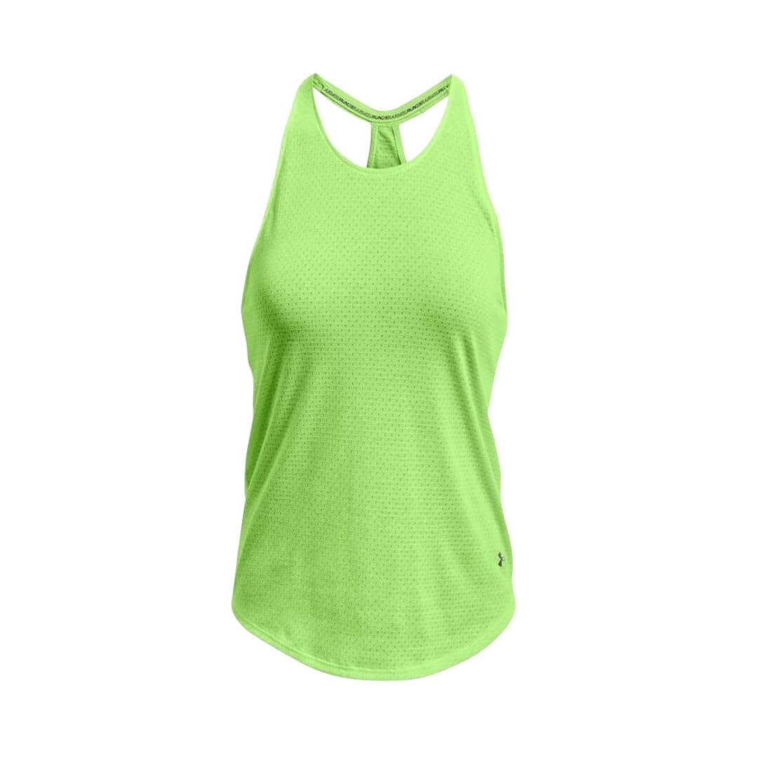 Débardeur Vert Fluo Femme Under Armour Ua Streaker Run - L-1