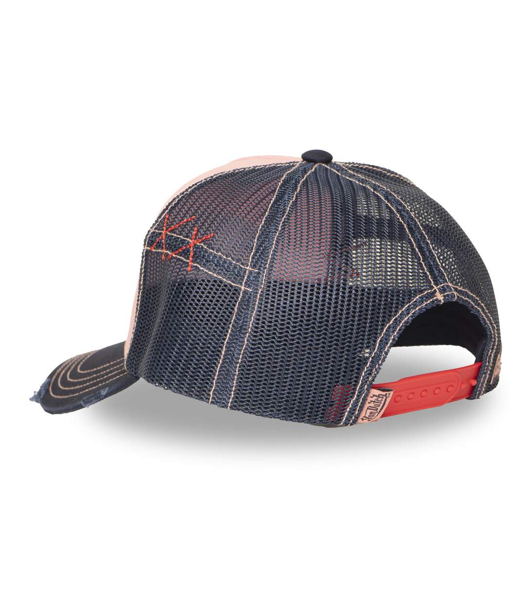 Casquette trucker avec filet effet usé et patch brodé Used Vondutch-5