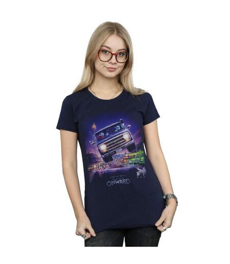 Disney T-shirt en coton Femme/Ladies Onward Gwniver Poster (Bleu marine) - UTBI47542