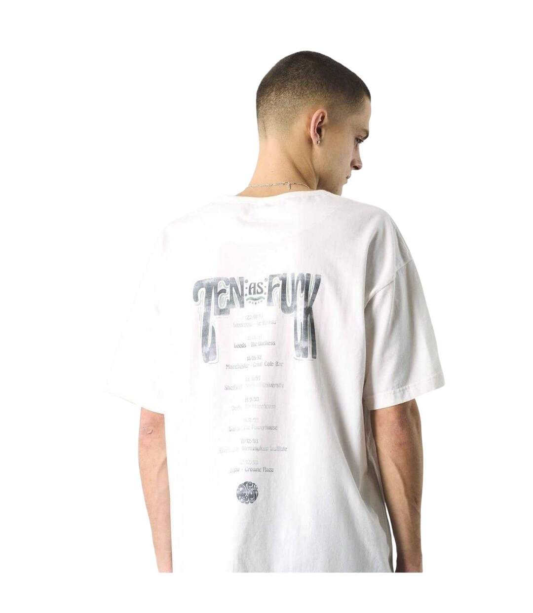 T-shirt Motif/style Lettrage Homme Blanc Pretty Green-3