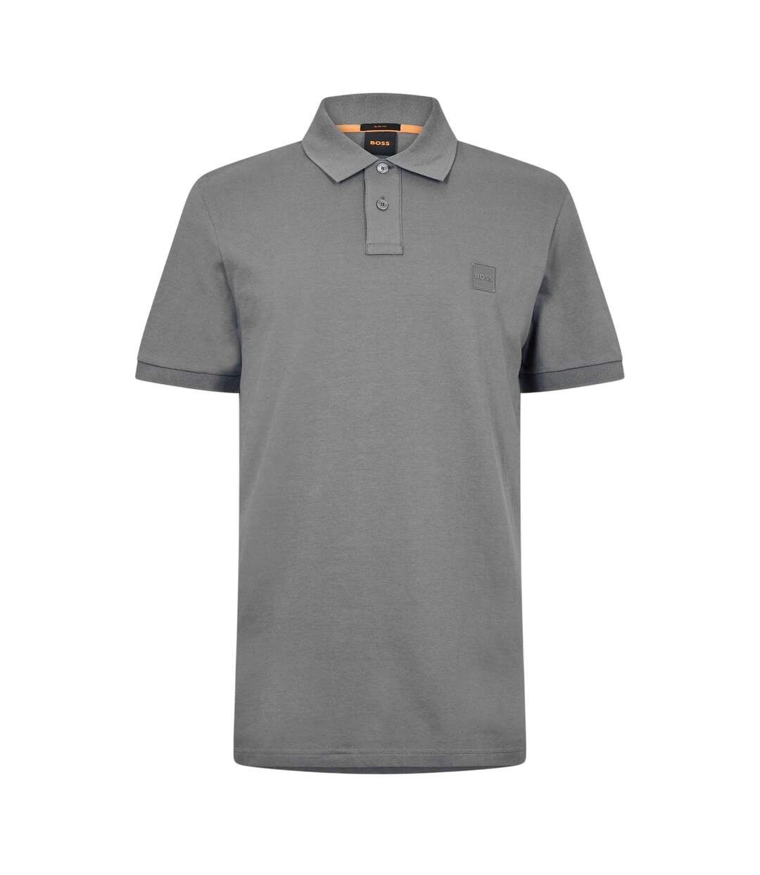 Mens Passenger Box Logo Polo Shirt Grey Boss-2