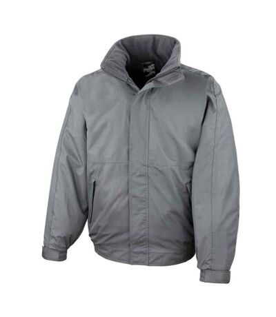 Mens channel soft shell jacket grey Result Core