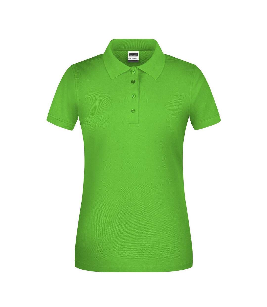 Polo Bio Workwear Femme Vert Citron James And Nicholson-1