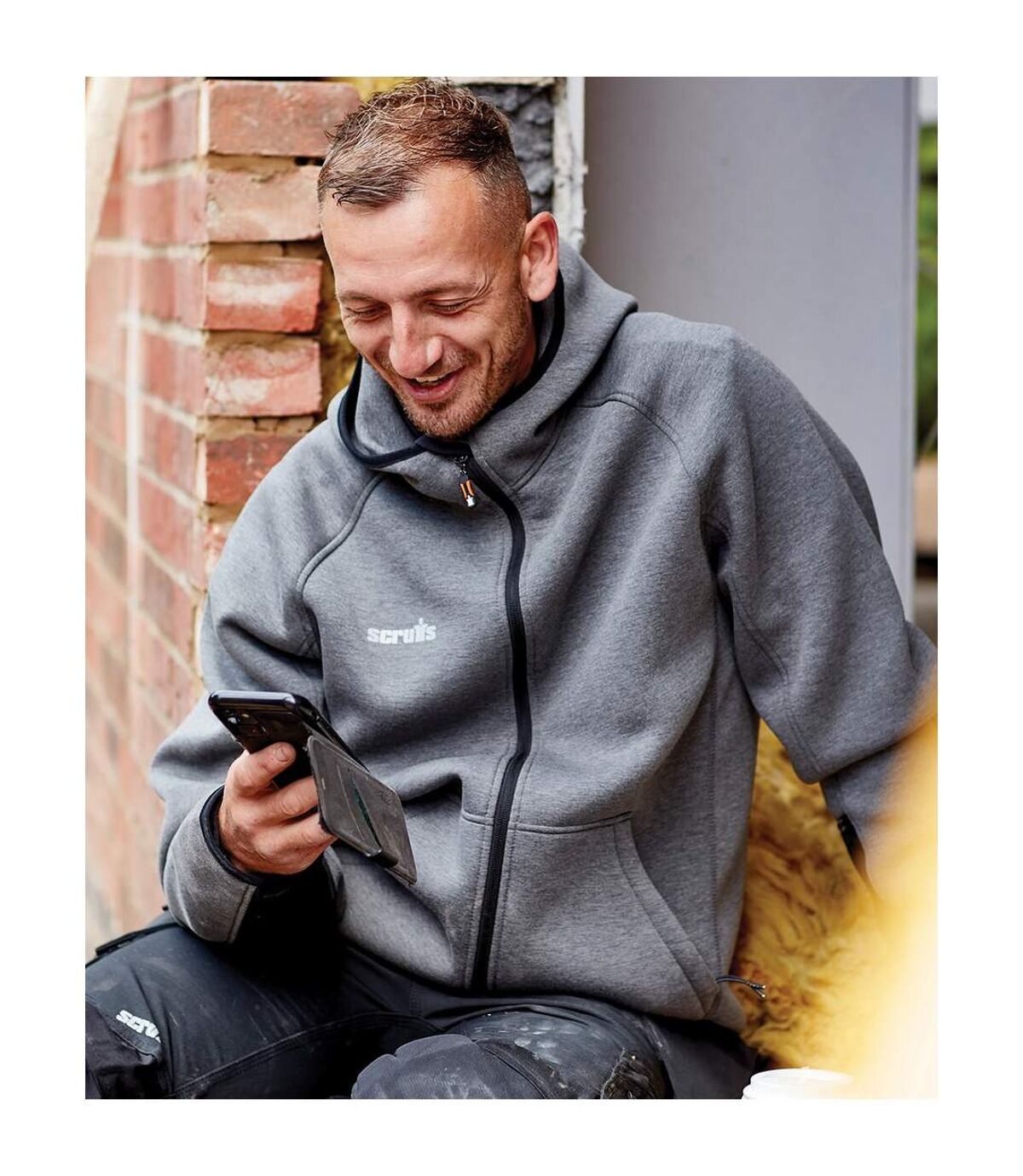 Scruffs Mens Trade Air Layer Hoodie (Charcoal)