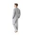 Men's long-sleeved cotton pajamas with a half-zip JJBEP5500