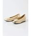 Ballerines compensées cuir largeur confort bi-matière-5
