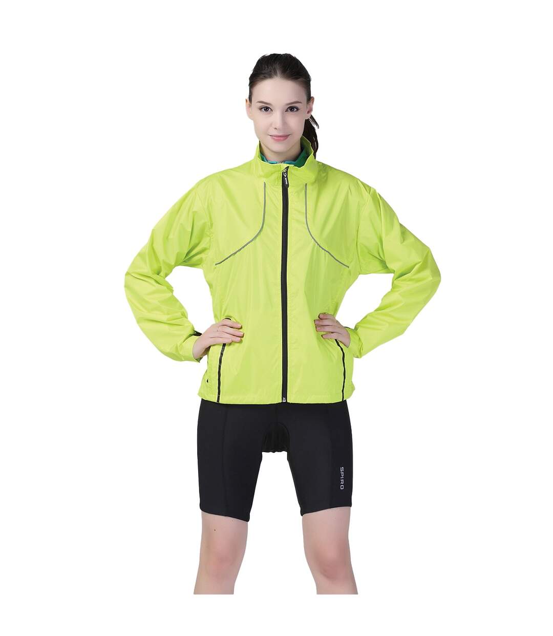 Veste de survêtement crosslite adulte vert clair néon Spiro Spiro